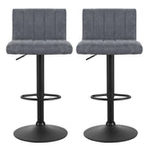 Artiss Gaslift Swivel Bar Stool Grey 2 Pack